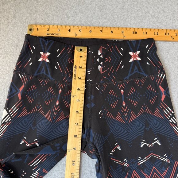 Sweaty Betty The Power Leggings Black Blue Brown Aztec‎ Print Athletic Womens XS - Picture 10 of 14